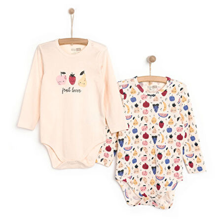 HelloBaby Kız 2li Uzun Kol Body Kız Bebek