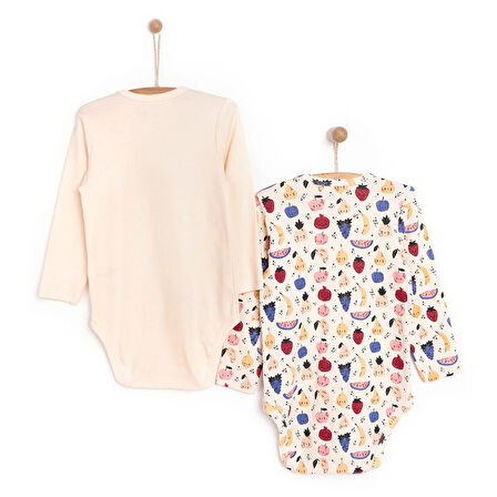 HelloBaby Kız 2li Uzun Kol Body Kız Bebek