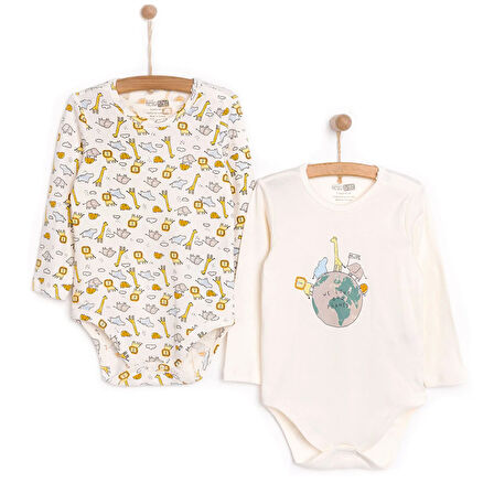 HelloBaby Unisex 2li Uzun Kol Body Unisex