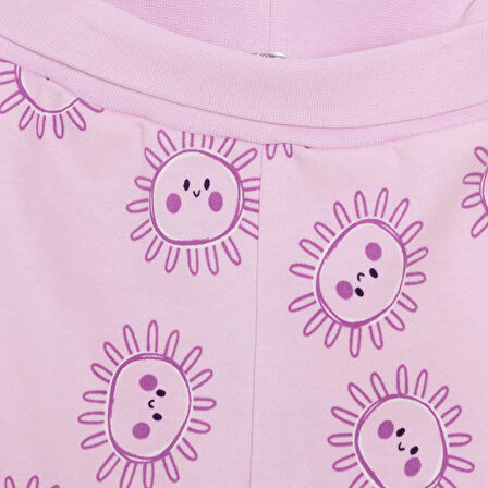 HelloBaby Yenidoğan Geniş Bel Güneş Desenli 2li Patikli Alt Kız Bebek
