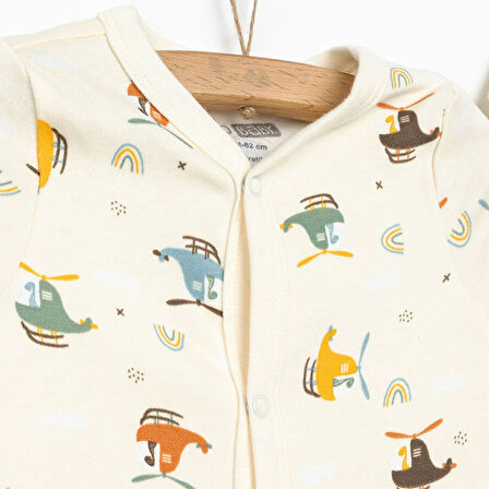HelloBaby Erkek Tulum-Body-Şapka Erkek Bebek