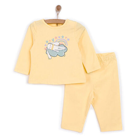 HelloBaby Tavşan Neni Pijama Takımı Kız Bebek