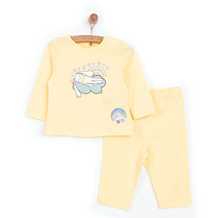 HelloBaby Tavşan Neni Pijama Takımı Kız Bebek