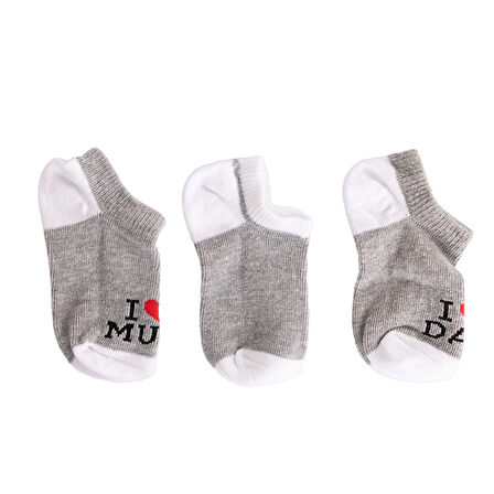 HelloBaby Unisex 3'lü Bilek Çorap Unisex