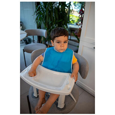 baby plus Picnic Yükselticili Mama Sandalyesi, 3 Noktalı Emniyet Kemerli, Kaymaz Ayaklı, 15 kg Kapasiteli, Zürafa Arkadaşım