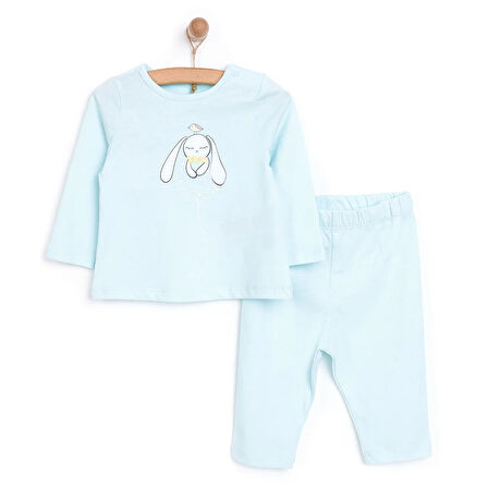 HelloBaby Tavşan Neni Pijama Takımı Kız Bebek