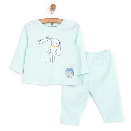 HelloBaby Tavşan Neni Pijama Takımı Kız Bebek