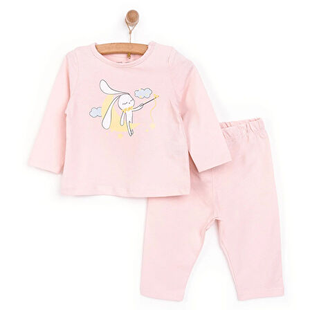 HelloBaby Tavşan Neni Pijama Takımı Kız Bebek