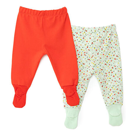 HelloBaby Kız 2li Çoraplı Pantolon metraj Kız Bebek