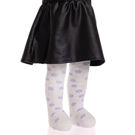 HelloBaby Kız Çiçek Desenli Havlu Külotlu Çorap Kız Bebek