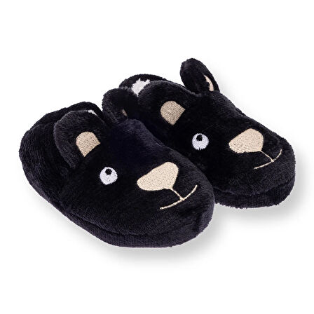 HelloBaby Unisex Ayı Figürlü Panduf Wellsoft Örme