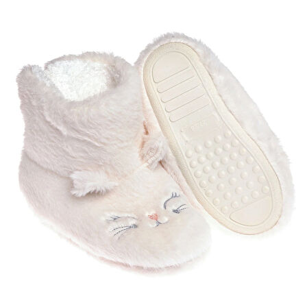 HelloBaby Kedi Desenli Kız Panduf