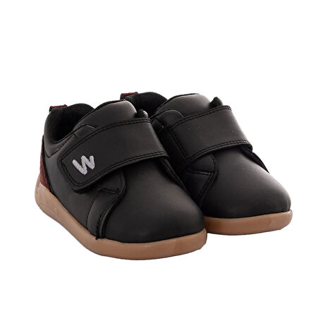 BabyWalk Unisex Bot Suni Deri Siyah