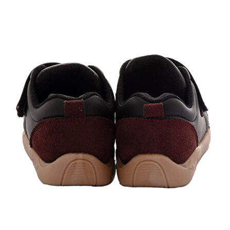 BabyWalk Unisex Bot Suni Deri Siyah