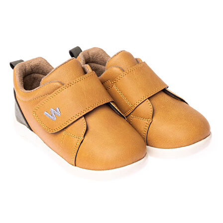 BabyWalk Unisex Bot Suni Deri Siyah