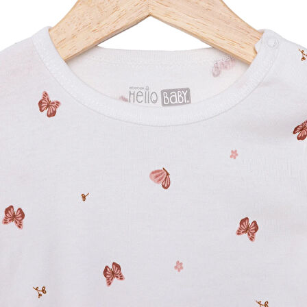 HelloBaby Kız Uzun Kol Body Kız Bebek