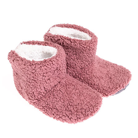 HelloBaby Kız Bebek Panduf Wellsoft Teddy Mürdüm