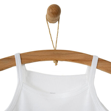 HelloBaby Kız Bebek 2li Atlet Beyaz