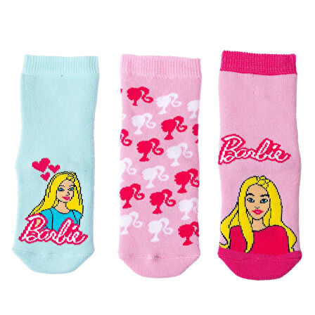 Mattel Kız Bebek 3lü Havlu Çorap Pembe
