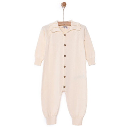 HelloBaby Yenidoğan Kız Triko Patiksiz Tulum Kız Bebek