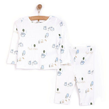 HelloBaby Kaşkorse Pijama Takımı Erkek Bebek