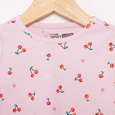 HelloBaby Kız Uzun Kol Pijama Takımı Kız Bebek