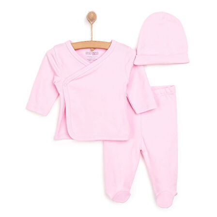 HelloBaby Yenidoğan Zıbın-Şapka-Patikli