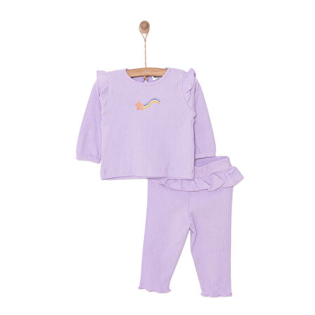 HelloBaby Basic Kız Kaşkorse Bluz-Tayt Takım Kız Bebek