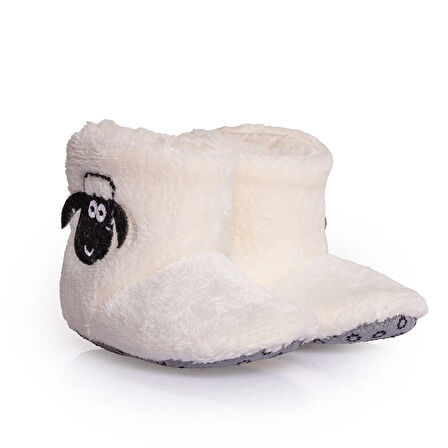 HelloBaby Kuzu Nakışlı Unisex Panduf Unisex