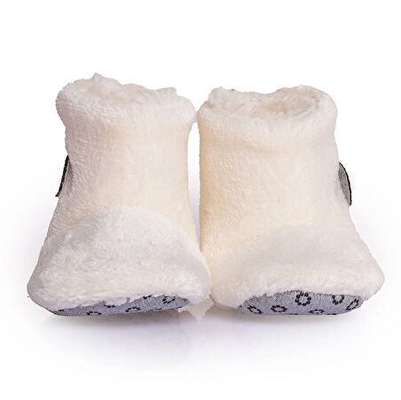 HelloBaby Kuzu Nakışlı Unisex Panduf Unisex