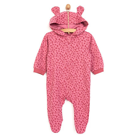 HelloBaby Yenidoğan Kız Kapüşonlu Tulum Kız Bebek