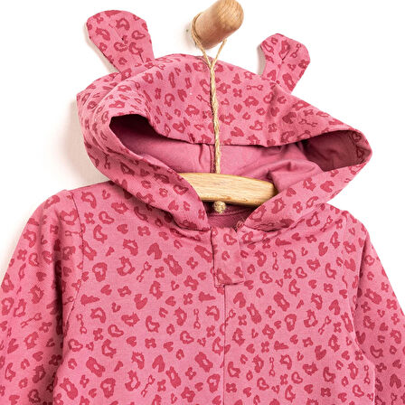 HelloBaby Yenidoğan Kız Kapüşonlu Tulum Kız Bebek