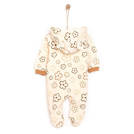 HelloBaby Yenidoğan Kız Kapüşonlu Tulum Kız Bebek