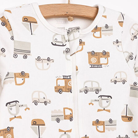 HelloBaby Yenidoğan Erkek  Organik Patikli Tulum Erkek Bebek