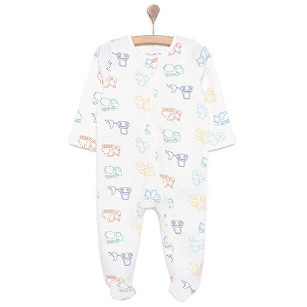 HelloBaby Yenidoğan Erkek  Patikli Tulum Erkek Bebek