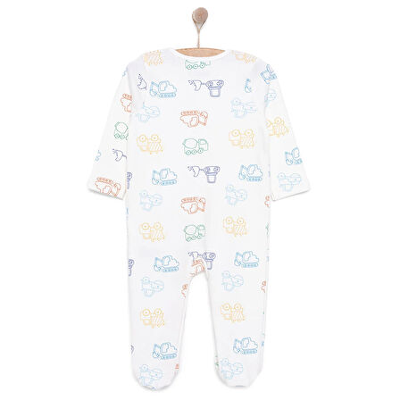 HelloBaby Yenidoğan Erkek  Patikli Tulum Erkek Bebek