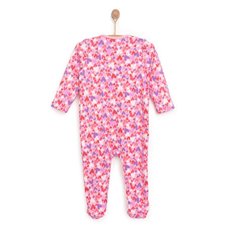 HelloBaby Yenidoğan Kız  Patikli Tulum Kız Bebek