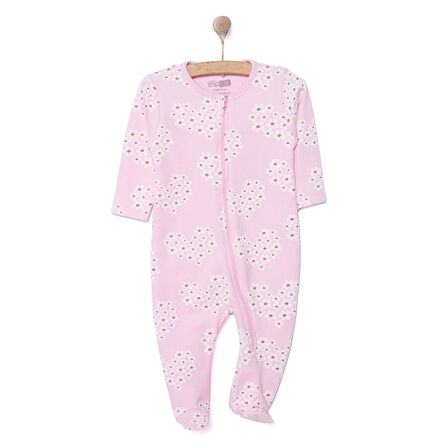 HelloBaby Yenidoğan Kız  Patikli Tulum Kız Bebek