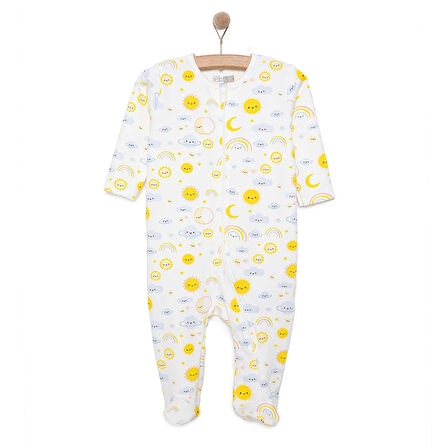 HelloBaby Yenidoğan Kız  Patikli Tulum Kız Bebek