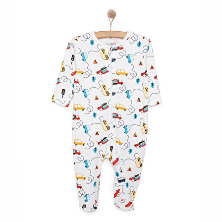 HelloBaby Yenidoğan Erkek  Patikli Tulum Erkek Bebek