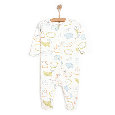 HelloBaby Yenidoğan Erkek  Patikli Tulum Erkek Bebek