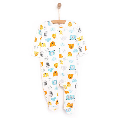 HelloBaby Yenidoğan Erkek  Patikli Tulum Erkek Bebek