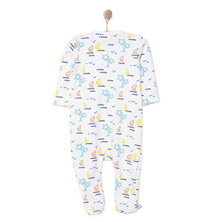 HelloBaby Yenidoğan Erkek  Patikli Tulum Erkek Bebek