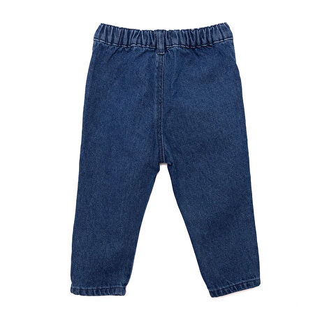 HelloBaby Erkek Bebek Pantolon Denim Space Reçme Paça İndigo