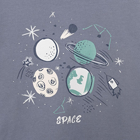 HelloBaby SPACE Erkek Eşofman Takımı Erkek Bebek