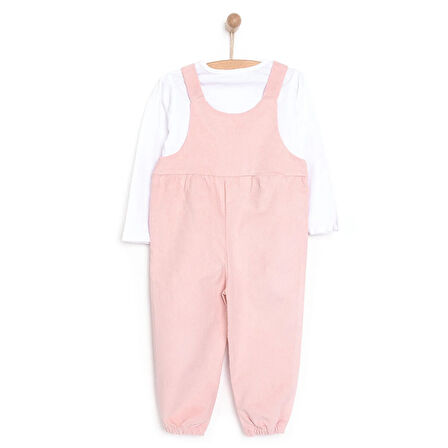 HelloBaby CHIC Kız Salopet-Tshirt Kız Bebek