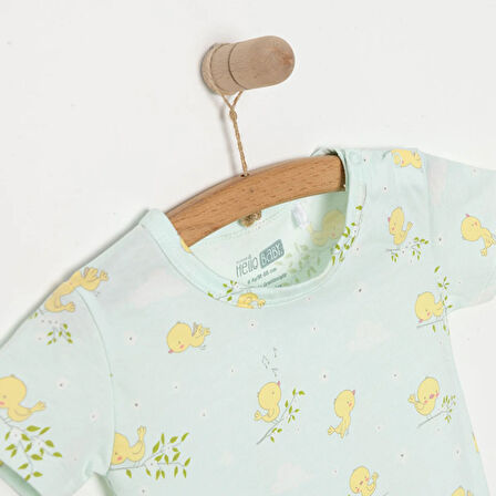 HelloBaby Yenidoğan Unisex Kısa Tulum Kız Bebek