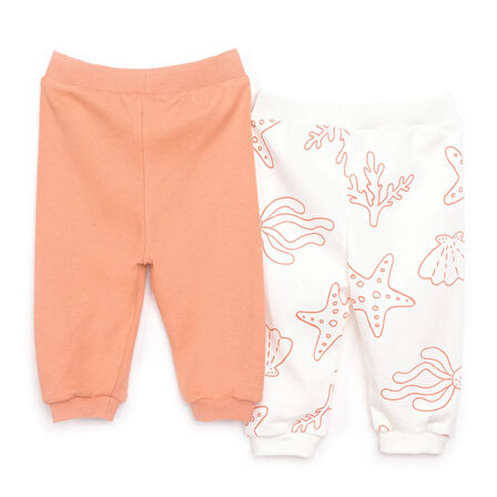 HelloBaby Basic Kız Deniz Yıldızı Desenli 2li Patiksiz Alt Kız Bebek