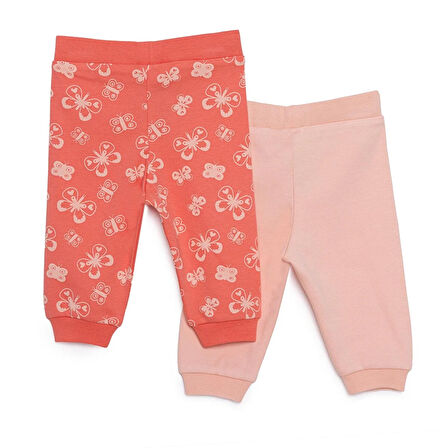 HelloBaby Basic Kız Kelebek Desenli 2li Patiksiz Alt Kız Bebek