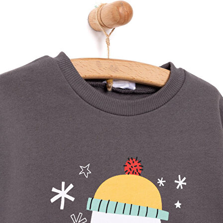 HelloBaby Snow Party Erkek Sweatshirt Erkek Bebek